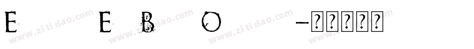 Elgethy Est Bold Oblique字体转换